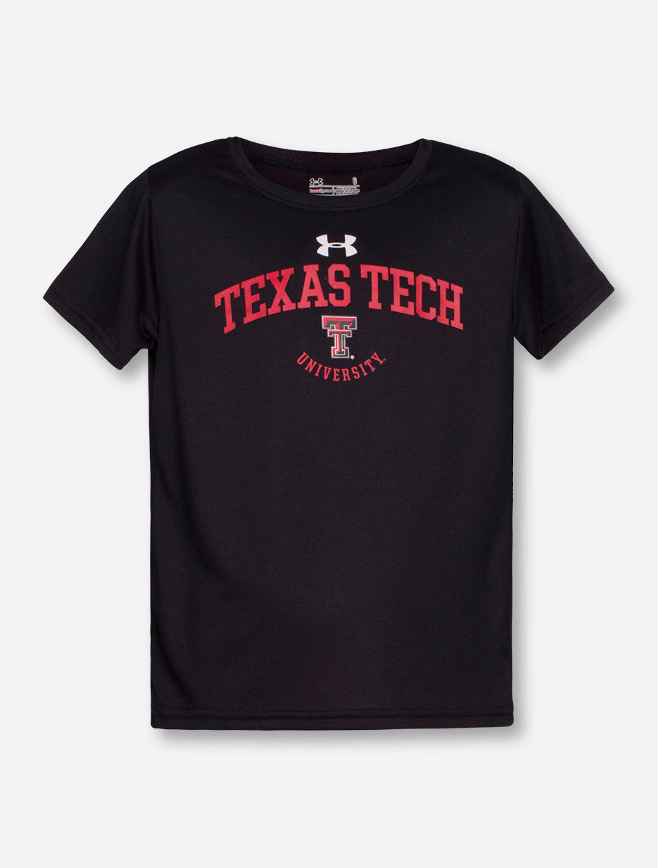 Under Armour Texas Tech Arch over Double T KIDS Black T-Shirt