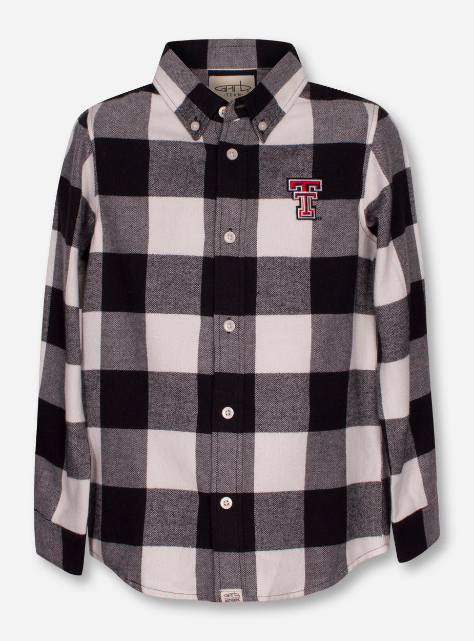 Texas Tech Red Raiders Garb "Nicholas" YOUTH Flannel Button Up Shirt