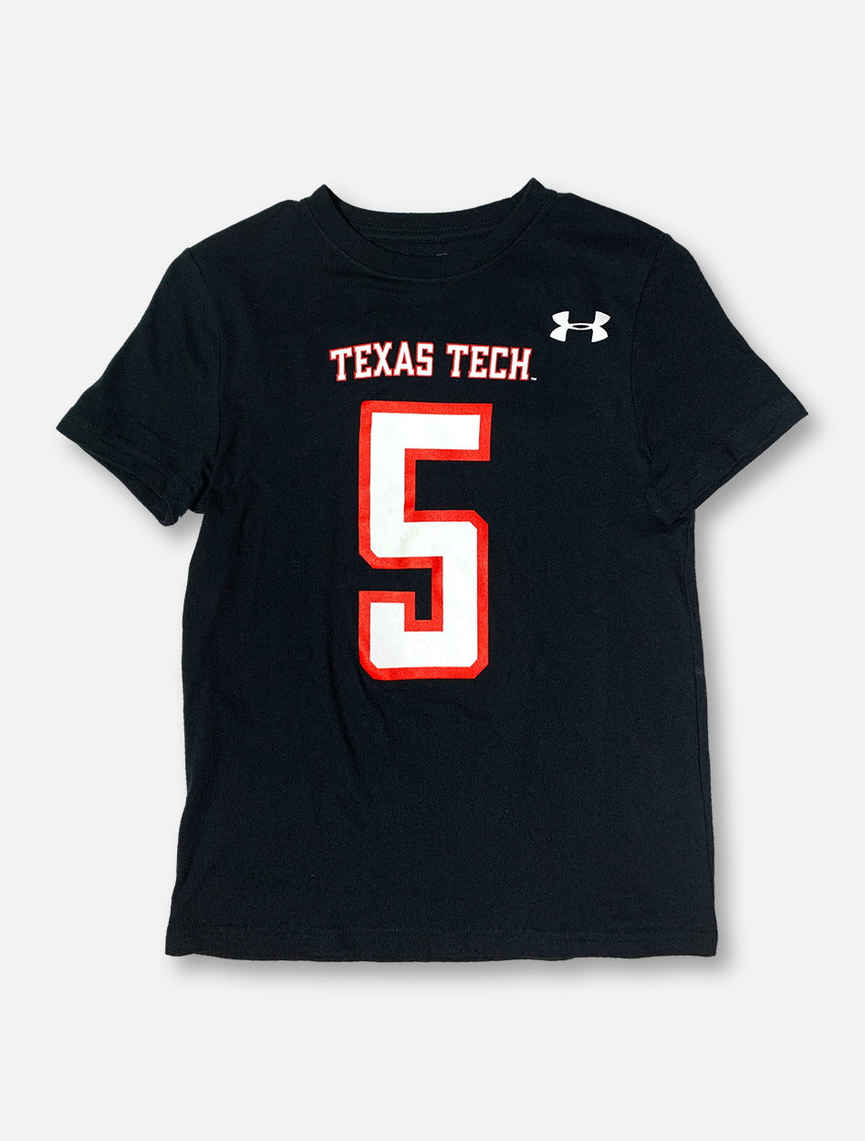 Under Armour Texas Tech Red Raiders Mahomes "Shirzee"  YOUTH T-Shirt In Black