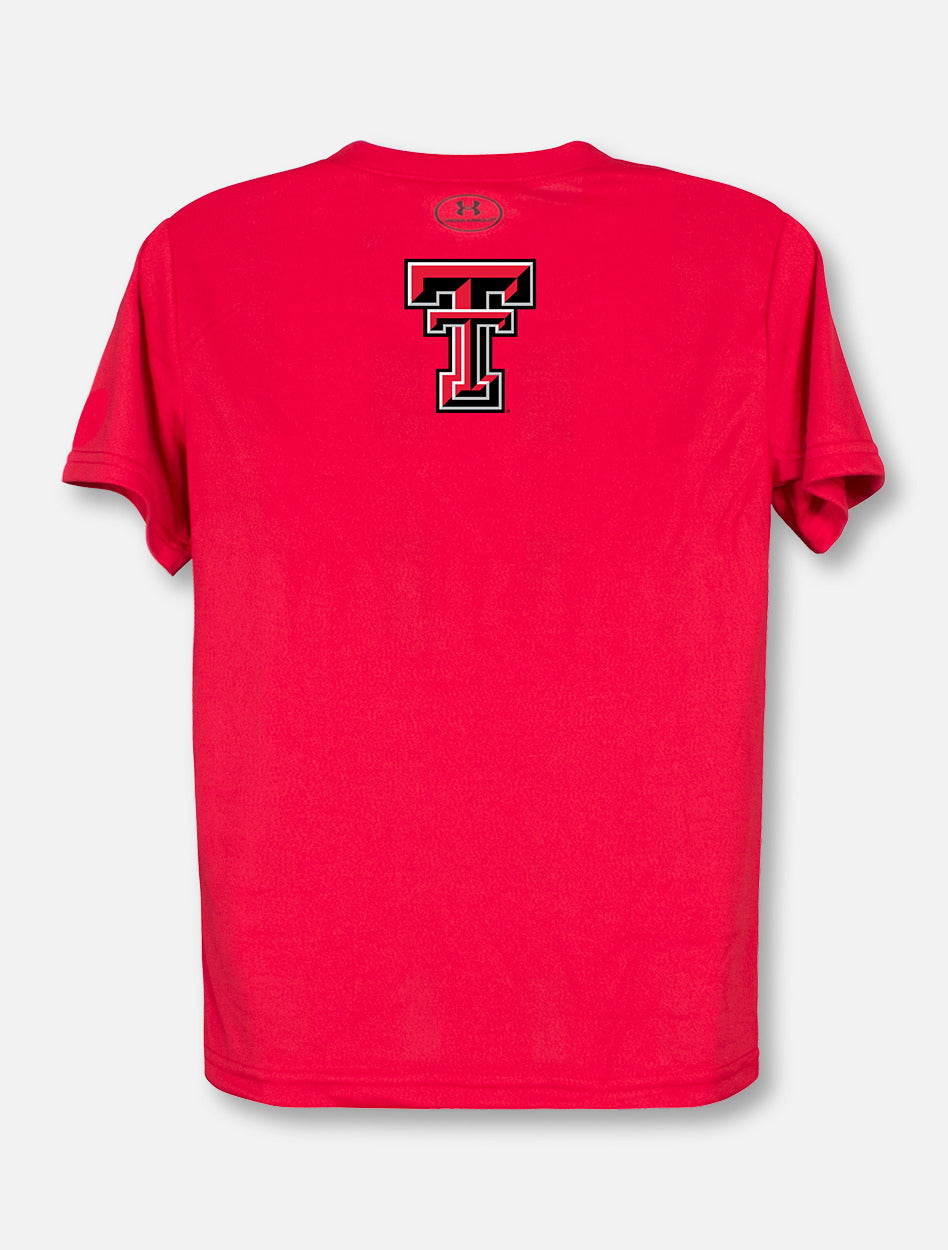 Under Armour Texas Tech Athletic Dept. Issued "Celebrate Mahomes" YOUTH T-Shirt In Red