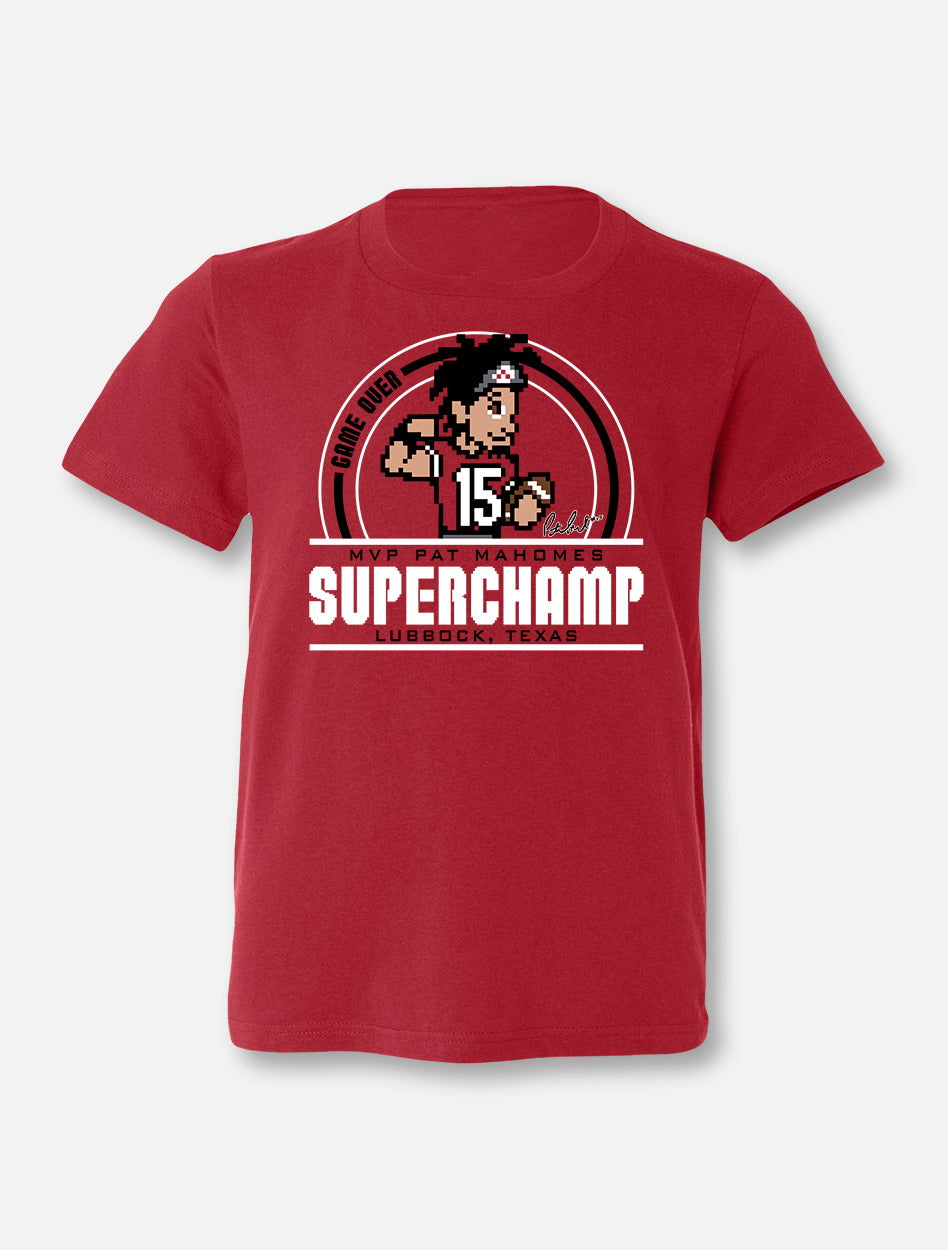 Texas Tech Red Raiders Patrick Mahomes MVP "Superchamp" YOUTH T-Shirt In Red