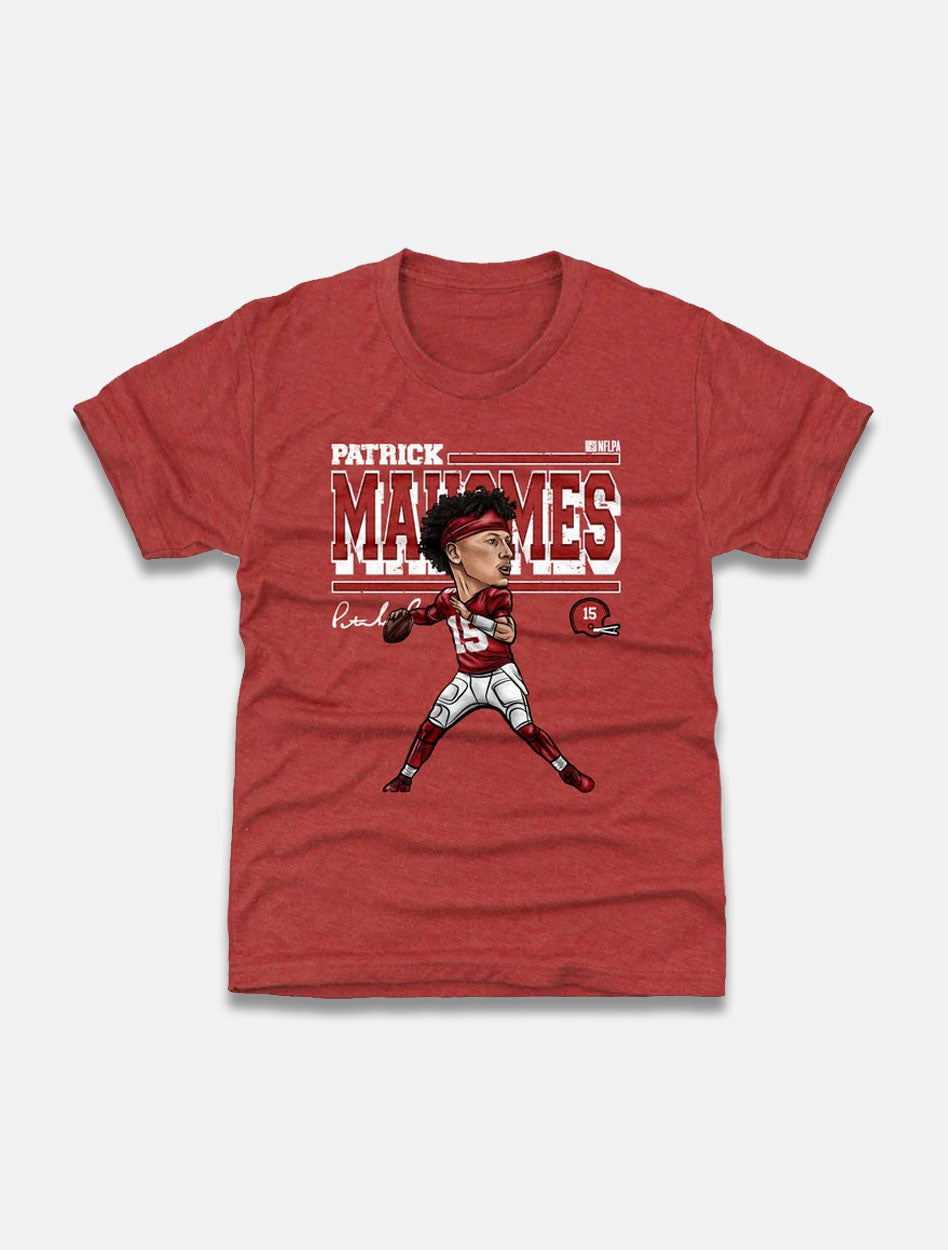 Texas Tech Red Raiders Patrick Mahomes "Cartoon" YOUTH T-Shirt