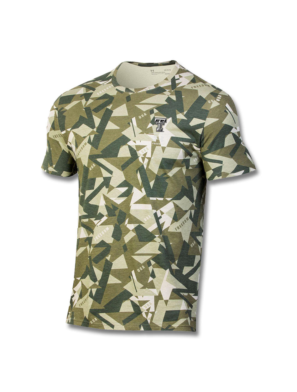 YOUTH Under Amour Texas Tech "Cover-Up" Camo Short Sleeve T-Shirt